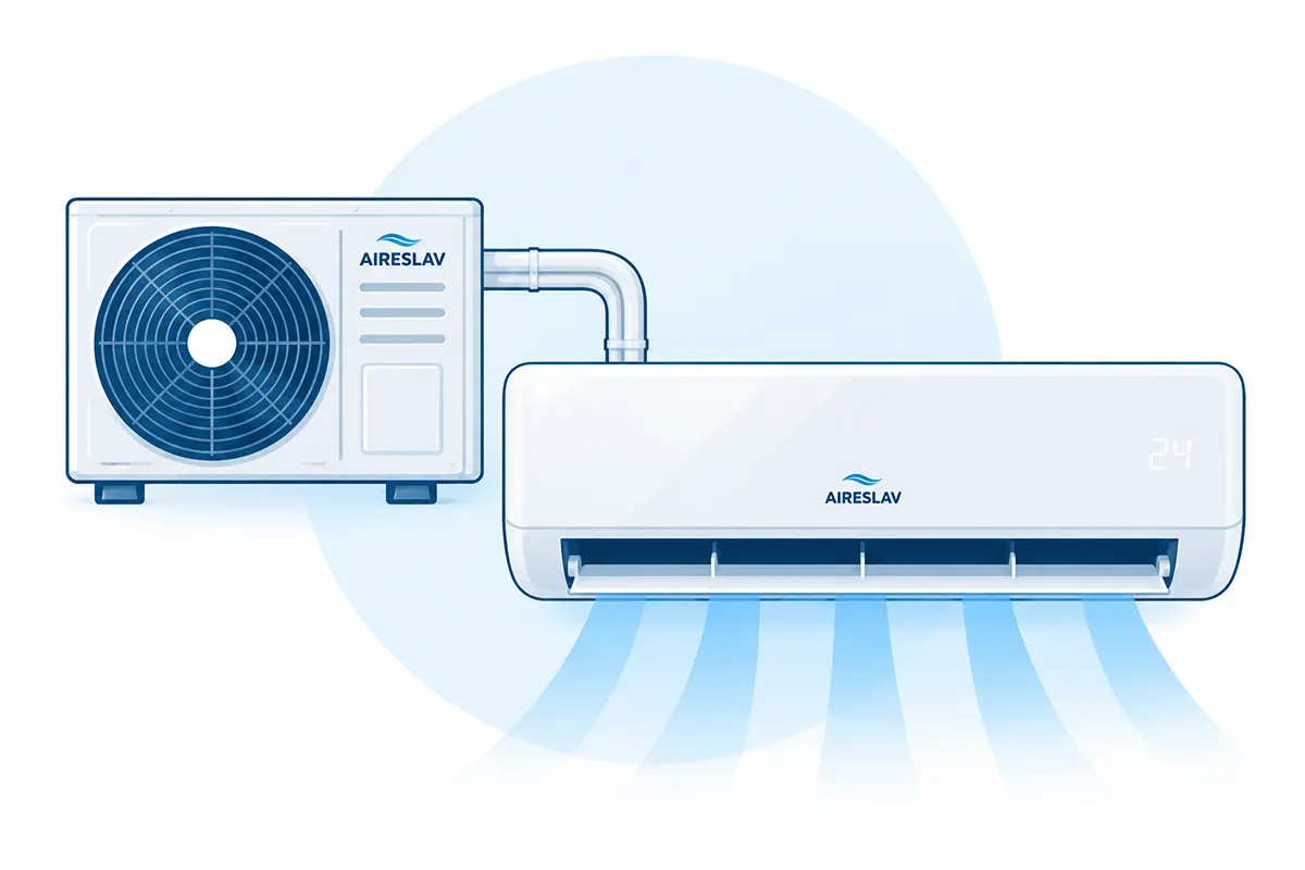 Instalación de aire acondicionado Split 1x1 en Valencia