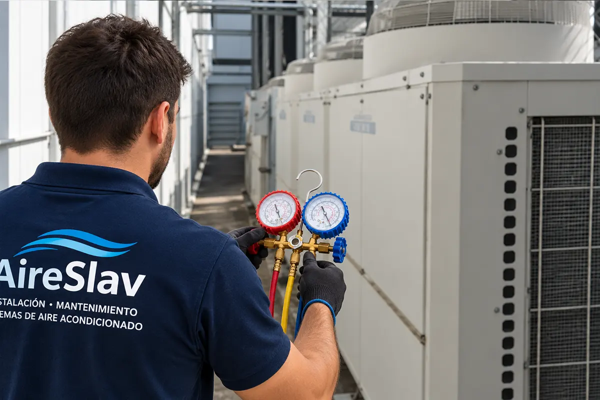 Recarga de gas de aire acondicionado para empresas y locales en Valencia
